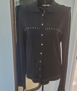 Essendi black knit cardigan